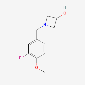 1-[(3-Fluoro-4-methoxyphenyl)methyl]azetidin-3-ol