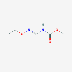 molecular formula C6H12N2O3 B14688498 methyl N-[(E)-N-ethoxy-C-methylcarbonimidoyl]carbamate CAS No. 35675-19-5