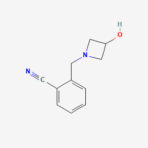 2-[(3-Hydroxyazetidin-1-yl)methyl]benzonitrile