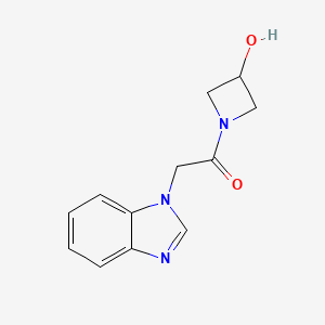 2-(1H-benzo[d]imidazol-1-yl)-1-(3-hydroxyazetidin-1-yl)ethan-1-one