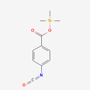 molecular formula C11H13NO3Si B14688903 Trimethylsilyl 4-isocyanatobenzoate CAS No. 30354-16-6