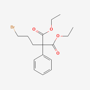 molecular formula C16H21BrO4 B14688984 Diethyl(3-bromopropyl)(phenyl)propanedioate CAS No. 33837-55-7
