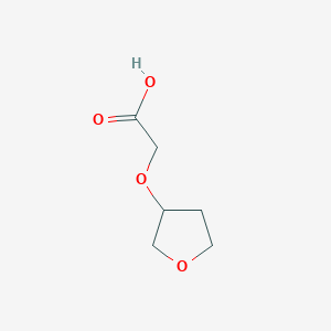 molecular formula C6H10O4 B1468906 2-(Oxolan-3-yloxy)acetic acid CAS No. 766539-53-1