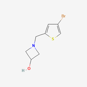 1-[(4-Bromothiophen-2-yl)methyl]azetidin-3-ol