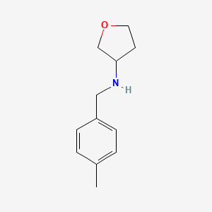 N-[(4-methylphenyl)methyl]oxolan-3-amine