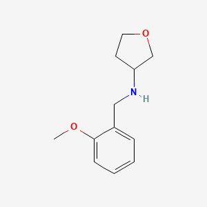 N-[(2-methoxyphenyl)methyl]oxolan-3-amine