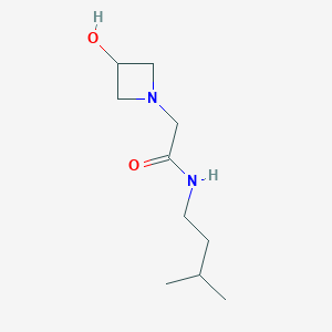 2-(3-hydroxyazetidin-1-yl)-N-(3-methylbutyl)acetamide