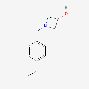1-[(4-Ethylphenyl)methyl]azetidin-3-ol