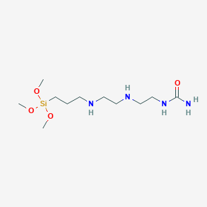 molecular formula C11H28N4O4Si B14689243 N-(3,3-Dimethoxy-2-oxa-7,10-diaza-3-siladodecan-12-yl)urea CAS No. 23779-35-3