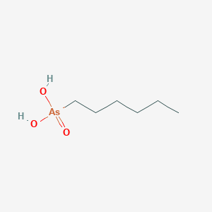 molecular formula C6H15AsO3 B14689251 Hexylarsonic acid CAS No. 35328-94-0