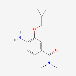 4-Amino-3-cyclopropylmethoxy-N,N-dimethylbenzamide