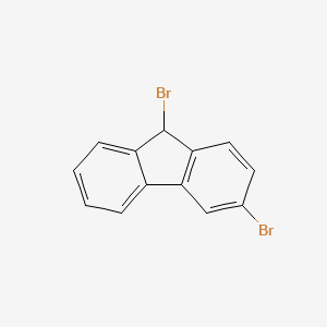 molecular formula C13H8Br2 B14689297 3,9-Dibromo-9h-fluorene CAS No. 24225-69-2