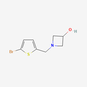 1-[(5-Bromothiophen-2-yl)methyl]azetidin-3-ol