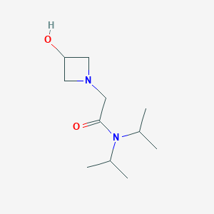 2-(3-hydroxyazetidin-1-yl)-N,N-bis(propan-2-yl)acetamide