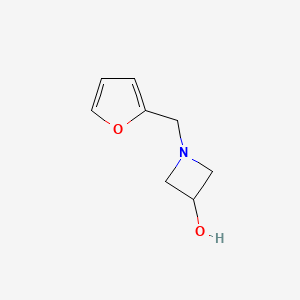 molecular formula C8H11NO2 B1468941 1-(Furan-2-ylmethyl)azetidin-3-ol CAS No. 1331736-98-1