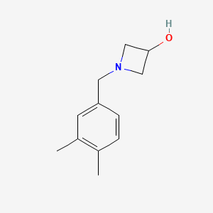 molecular formula C12H17NO B1468945 1-[(3,4-Dimethylphenyl)methyl]azetidin-3-ol CAS No. 1341656-26-5