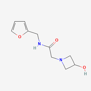 molecular formula C10H14N2O3 B1468956 N-(furan-2-ylmethyl)-2-(3-hydroxyazetidin-1-yl)acetamide CAS No. 1339795-30-0