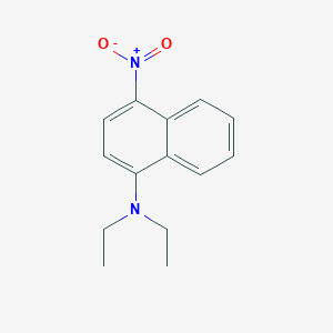 molecular formula C14H16N2O2 B14689572 N,N-Diethyl-4-nitronaphthalen-1-amine CAS No. 27210-64-6