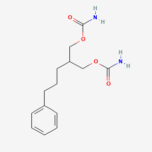 molecular formula C14H20N2O4 B14689618 2-(3-Phenylpropyl)-1,3-propanediol dicarbamate CAS No. 25462-36-6