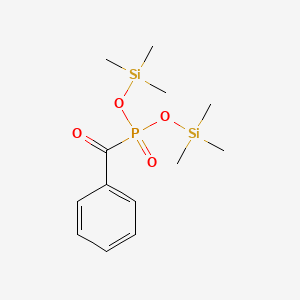 molecular formula C13H23O4PSi2 B14689701 Bis(trimethylsilyl) benzoylphosphonate CAS No. 33876-85-6