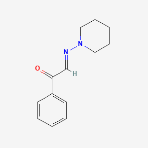 molecular formula C13H16N2O B14689770 2-(Piperidinoimino)acetophenone CAS No. 25555-27-5