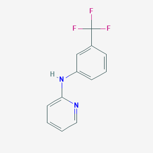 molecular formula C12H9F3N2 B14689783 N-[3-(Trifluoromethyl)phenyl]pyridin-2-amine CAS No. 24020-61-9