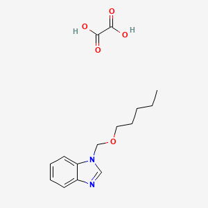 molecular formula C15H20N2O5 B14689789 1-Pentoxymethylbenzimidazole oxalate CAS No. 34703-74-7