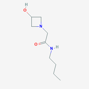 molecular formula C9H18N2O2 B1468981 N-butyl-2-(3-hydroxyazetidin-1-yl)acetamide CAS No. 1344275-97-3