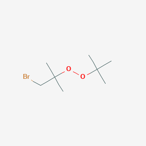 molecular formula C8H17BrO2 B14689822 1-Bromo-2-(tert-butylperoxy)-2-methylpropane CAS No. 28531-45-5