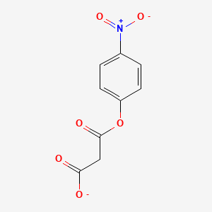 molecular formula C9H6NO6- B14689840 3-(4-Nitrophenoxy)-3-oxopropanoate CAS No. 35756-55-9