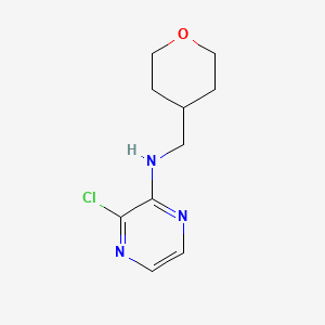 3-chloro-N-[(oxan-4-yl)methyl]pyrazin-2-amine