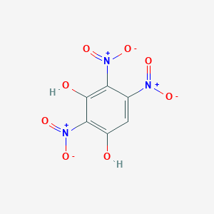 molecular formula C6H3N3O8 B14689993 2,4,5-Trinitrobenzene-1,3-diol CAS No. 26469-89-6