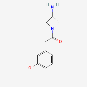 1-(3-Aminoazetidin-1-yl)-2-(3-methoxyphenyl)ethan-1-one