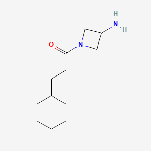 1-(3-Aminoazetidin-1-yl)-3-cyclohexylpropan-1-one