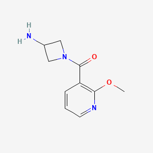 1-(2-Methoxypyridine-3-carbonyl)azetidin-3-amine