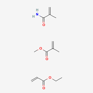 molecular formula C14H23NO5 B14690072 Ethyl prop-2-enoate;methyl 2-methylprop-2-enoate;2-methylprop-2-enamide CAS No. 30394-86-6