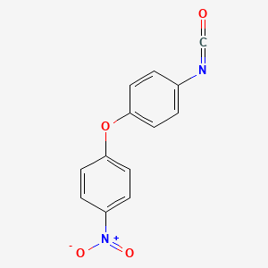molecular formula C13H8N2O4 B14690079 1-Isocyanato-4-(4-nitrophenoxy)benzene CAS No. 24698-19-9