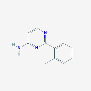 molecular formula C11H11N3 B1469011 2-(2-Methylphenyl)pyrimidin-4-amine CAS No. 1248805-62-0