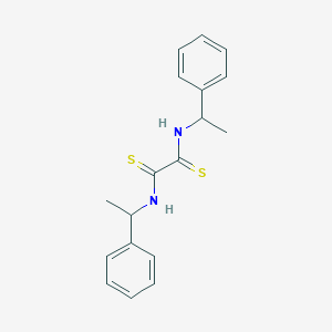 molecular formula C18H20N2S2 B14690110 N,N'-Bis(alpha-methylbenzyl) dithiooxamide CAS No. 33811-86-8