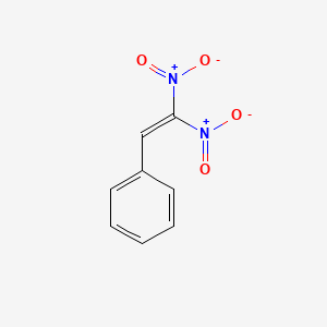 molecular formula C8H6N2O4 B14690135 Benzene, (2,2-dinitroethenyl)- CAS No. 34132-10-0
