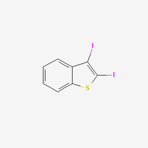 molecular formula C8H4I2S B14690166 Benzo[b]thiophene, 2,3-diiodo- CAS No. 27884-04-4