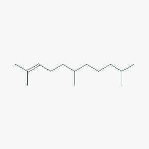 molecular formula C14H28 B14690199 2,6,10-Trimethylundec-2-ene CAS No. 32765-41-6