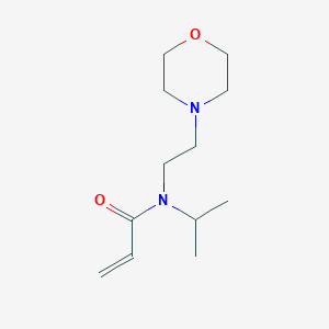 molecular formula C12H22N2O2 B14690289 N-[2-(Morpholin-4-yl)ethyl]-N-(propan-2-yl)prop-2-enamide CAS No. 29995-69-5