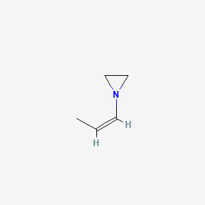 molecular formula C5H9N B14690353 Aziridine, 1-(1-propenyl)-, (Z)- CAS No. 24461-38-9