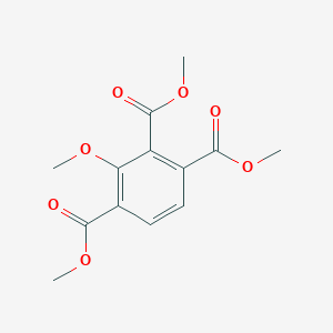 molecular formula C13H14O7 B14690392 Trimethyl 3-methoxybenzene-1,2,4-tricarboxylate CAS No. 32136-55-3