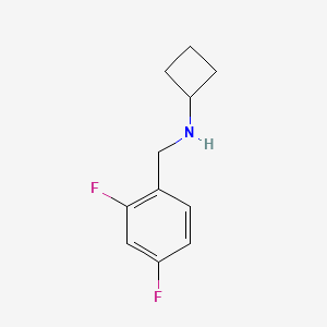 molecular formula C11H13F2N B1469040 N-[(2,4-difluorophenyl)methyl]cyclobutanamine CAS No. 1250017-40-3