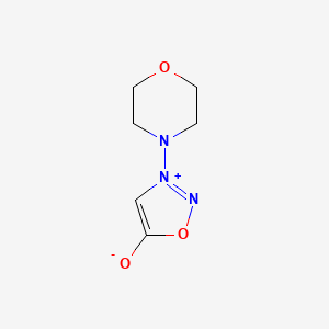 molecular formula C6H9N3O3 B14690419 Sydnone, 3-morpholino- CAS No. 27430-81-5