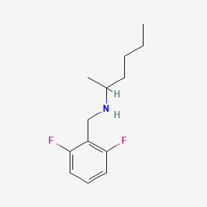 molecular formula C13H19F2N B1469045 [(2,6-Difluorophenyl)methyl](hexan-2-yl)amine CAS No. 1248412-64-7