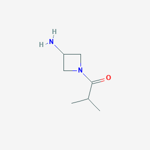 molecular formula C7H14N2O B1469052 1-(3-Aminoazetidin-1-yl)-2-methylpropan-1-one CAS No. 1340308-33-9