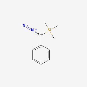 molecular formula C10H14N2Si B14690547 [Diazo(phenyl)methyl](trimethyl)silane CAS No. 24379-49-5